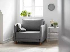 Fauteuil Convertible NORODDEN Gris Clair -Meubles Soldes Boutique 112647