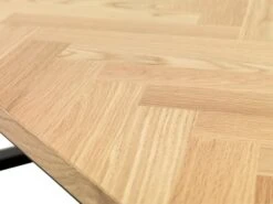 Table AGERSKOV 90x200 Chêne/noir -Meubles Soldes Boutique 113812