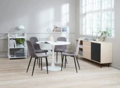 Table RINGSTED Ø100 Blanc -Meubles Soldes Boutique 115219 1