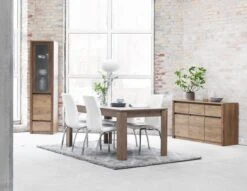 Chaise HAVNDAL Blanc/chrome -Meubles Soldes Boutique 115227 1