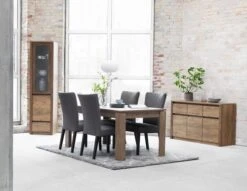 Table VEDDE 90x160 Chêne -Meubles Soldes Boutique 115228