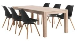 Royal Oak Chaise KASTRUP Noir/chêne -Meubles Soldes Boutique 116992