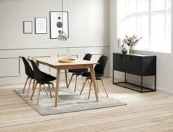 Buffet VIRUM 3 Portes Noir -Meubles Soldes Boutique 119360 1