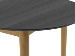 Table EGENS 90x190/270 Noir -Meubles Soldes Boutique 119811