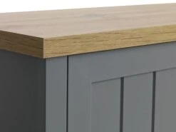 Meuble TV MARKSKEL Gris/chêne -Meubles Soldes Boutique 126657