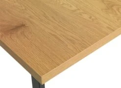 Table AABENRAA 80x120 Chêne/noir -Meubles Soldes Boutique 126812