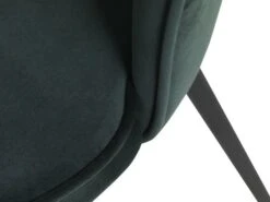 Chaise RISSKOV Velours Vert Foncé/noir -Meubles Soldes Boutique 126873