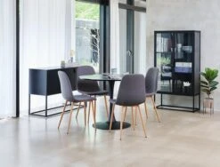 Buffet VIRUM 3 Portes Noir -Meubles Soldes Boutique 128714