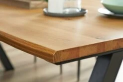 Royal Oak Table SANDBY 100x210 Chêne Naturel/noir -Meubles Soldes Boutique 132685