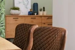 Chaise PEBRINGE Brun Vieilli/noir -Meubles Soldes Boutique 132713