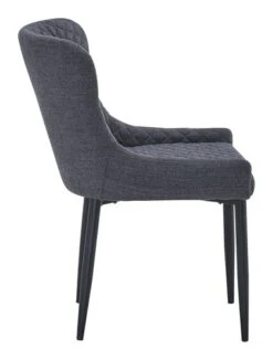 Chaise PEBRINGE Gris/noir -Meubles Soldes Boutique 132715