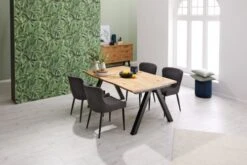 Chaise PEBRINGE Gris/noir -Meubles Soldes Boutique 132723 1