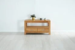 Royal Oak Meuble TV HAGE 102 Cm 2 Tiroirs Chêne -Meubles Soldes Boutique 132776