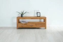 Royal Oak Meuble TV HAGE 139 Cm 3 Tiroirs Chêne -Meubles Soldes Boutique 132783