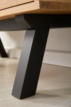 Royal Oak Vitrine SANDBY 3 Portes Chêne Naturel/noir -Meubles Soldes Boutique 132858