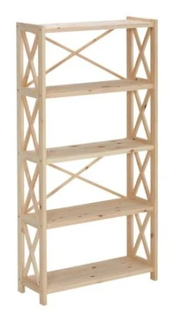 Étagère FARUP 80 Cm 5 Tablettes Pin