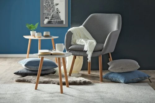 Bout De Canapé TAPS 40x40 Blanc/bambou 7 Bout De Canapé TAPS 40x40 Blanc/bambou – Image 7