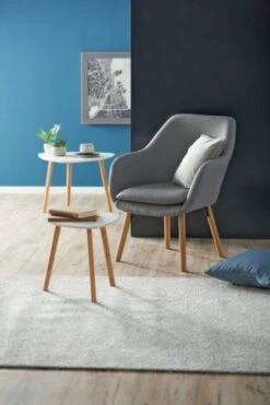 Bout De Canapé TAPS 40x40 Blanc/bambou 19 Bout De Canapé TAPS 40x40 Blanc/bambou -Meubles Soldes Boutique 133286