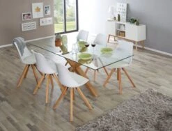 Chaise BLOKHUS Blanc/naturel -Meubles Soldes Boutique 134267