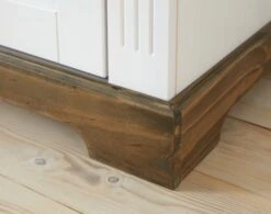 Buffet VILSTED 2 Portes Blanc/brun -Meubles Soldes Boutique 135048