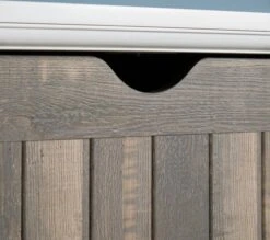 Meuble à Chaussures OLDEKROG 3 Compartiments Blanc/gris -Meubles Soldes Boutique 135240