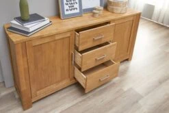 Royal Oak Buffet OLDE 2 Portes 3 Tiroirs Chêne -Meubles Soldes Boutique 135345