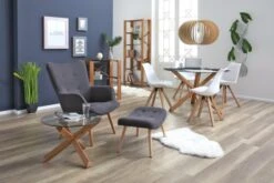 Chaise BLOKHUS Blanc/naturel -Meubles Soldes Boutique 135994