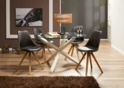 Chaise BLOKHUS Noir/naturel -Meubles Soldes Boutique 137098