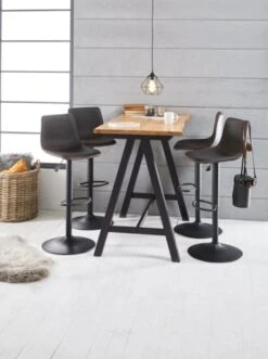 Chaise De Bar BROAGER Gris -Meubles Soldes Boutique 137283 1