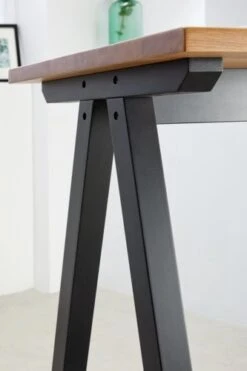 Royal Oak Table De Bar SANDBY 71x183 Chêne Naturel/noir -Meubles Soldes Boutique 137287