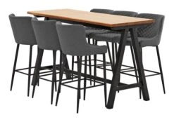 Royal Oak Table De Bar SANDBY 71x183 Chêne Naturel/noir -Meubles Soldes Boutique 137291