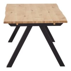 Royal Oak Table SANDBY 100x160 Chêne Naturel/noir -Meubles Soldes Boutique 137323