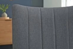 Chaise NORDRUP Tissu Gris/naturel -Meubles Soldes Boutique 137506