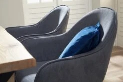 Chaise SABRO Tissu Gris/noir -Meubles Soldes Boutique 139209