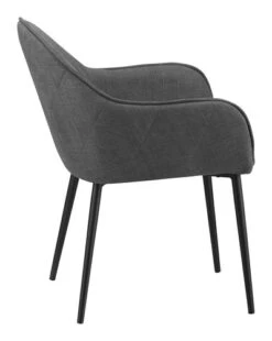 Chaise SABRO Tissu Gris/noir -Meubles Soldes Boutique 139210