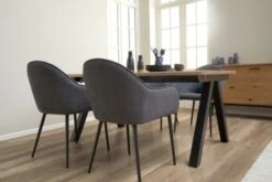 Royal Oak Buffet SANDBY 2 Portes + 3 Tiroirs Chêne Naturel/noir -Meubles Soldes Boutique 139215 2