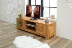 Royal Oak Meuble TV OLDE 150 Cm 2 Portes Chêne -Meubles Soldes Boutique 139480