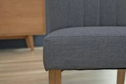 Chaise NORDRUP Tissu Gris/naturel -Meubles Soldes Boutique 142851