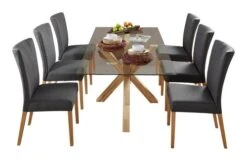 Chaise NORDRUP Tissu Gris/naturel -Meubles Soldes Boutique 142855