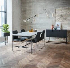 Buffet VIRUM 3 Portes Noir -Meubles Soldes Boutique 143748 1