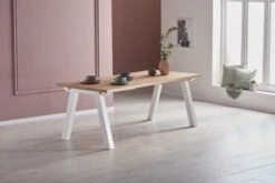 Royal Oak Table SKAGEN 90x200 Chêne/blanc -Meubles Soldes Boutique 143850