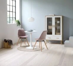 Royal Oak Chaise KASTRUP Velours Rose/chêne -Meubles Soldes Boutique 144321 1