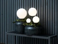 Lampe Solaire SOL Ø25xH60cm Blanc -Meubles Soldes Boutique 149783