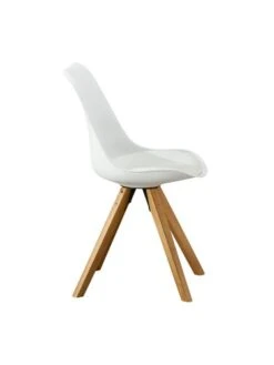 Chaise BLOKHUS Blanc/naturel -Meubles Soldes Boutique 153253