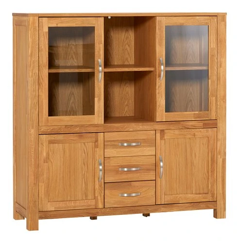 Royal Oak Vitrine HAGE 2+2 Portes 3 Tiroirs Chêne