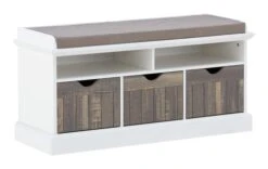 Banc OLDEKROG Blanc/gris