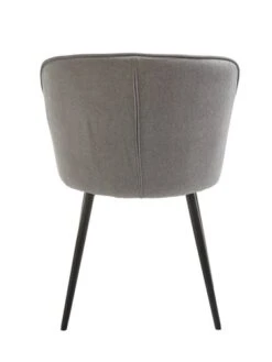 Chaise RISSKOV Tissu Gris Clair/noir -Meubles Soldes Boutique 162091