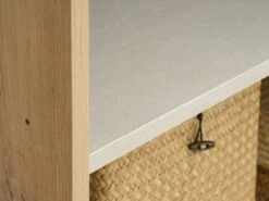 Armoire SALTOV 204x222 Chêne/noir -Meubles Soldes Boutique 162318