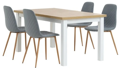 MARKSKEL L150/193 Table + 4 JONSTRUP Bleu Clair 1 MARKSKEL L150/193 Table + 4 JONSTRUP Bleu Clair