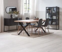 Vitrine VIRUM 2 Portes Noir -Meubles Soldes Boutique 164010 1